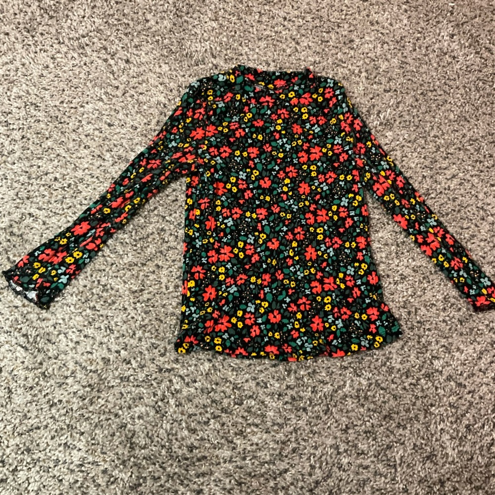 Cute toddler floral shirt